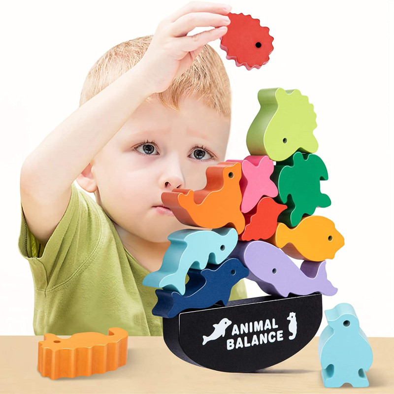 Board Game Recommendation - Neue Kinder Montessori Holz Tier Balance
