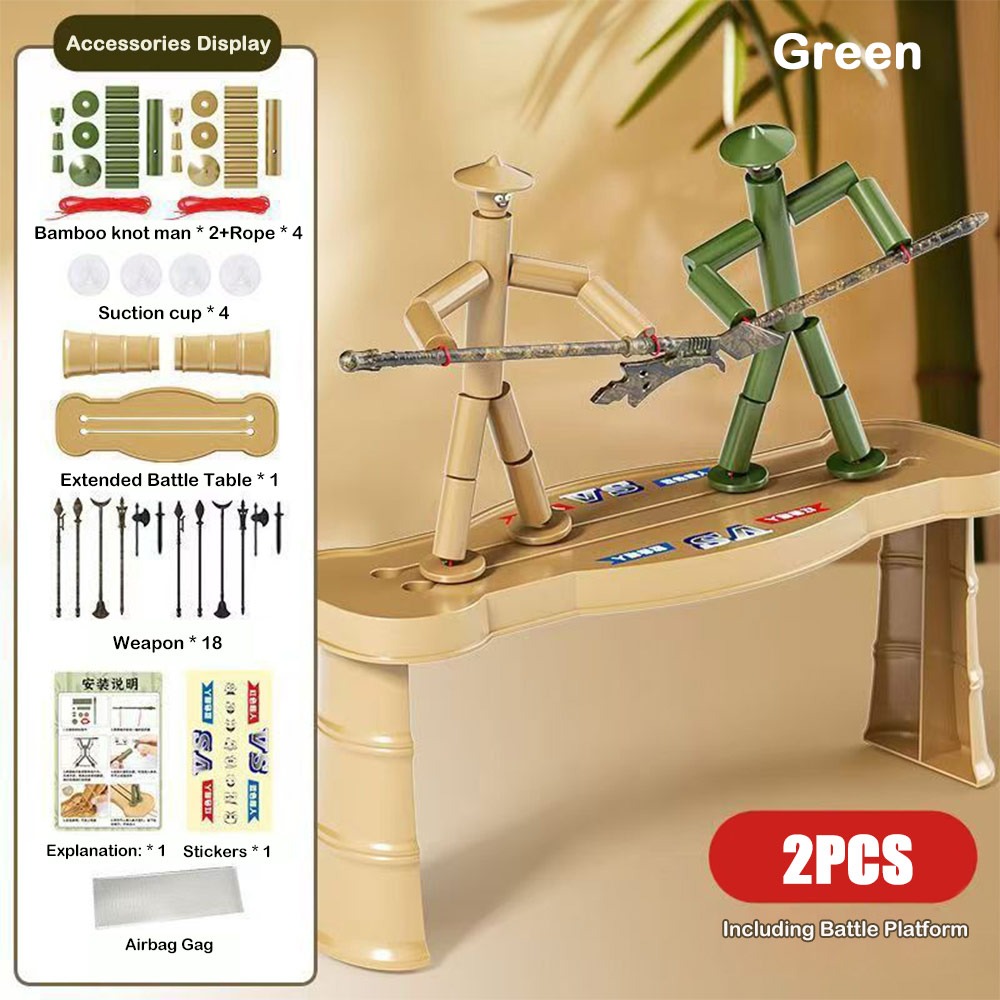 Board Game Recommendation - Zweispieler-Bambus-Mann-Kampfspielzeug Eltern-Kind-Spiele Anti-Stress DIY-Spielzeug Handgefertigte Materialien
