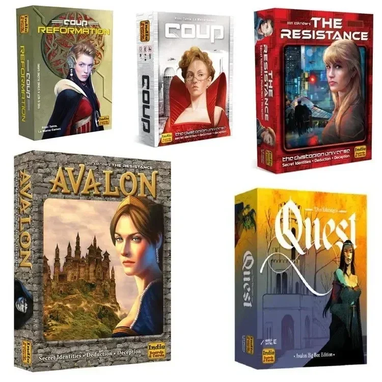 Board Game Avalon - Brettspiel The Resistance Avalon Coup Quest