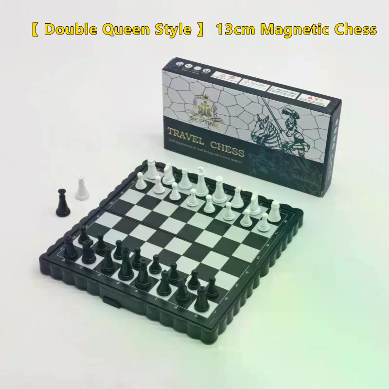 Magnetic Travel Chess - Mini Magnetisches Schachspiel Faltbares Plastik-Schachbrett Tragbares