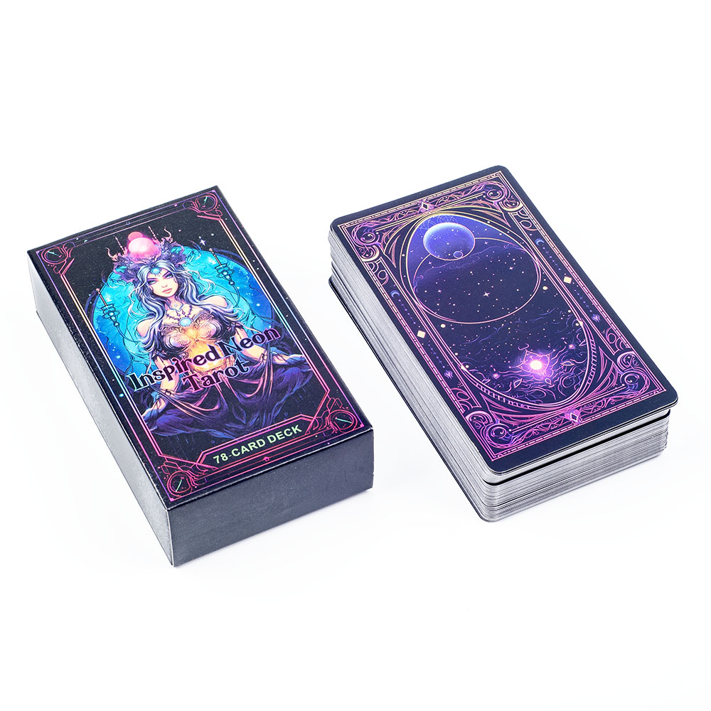 Board Game Quantum - Inspired Neon Tarot Deck 78 Karten