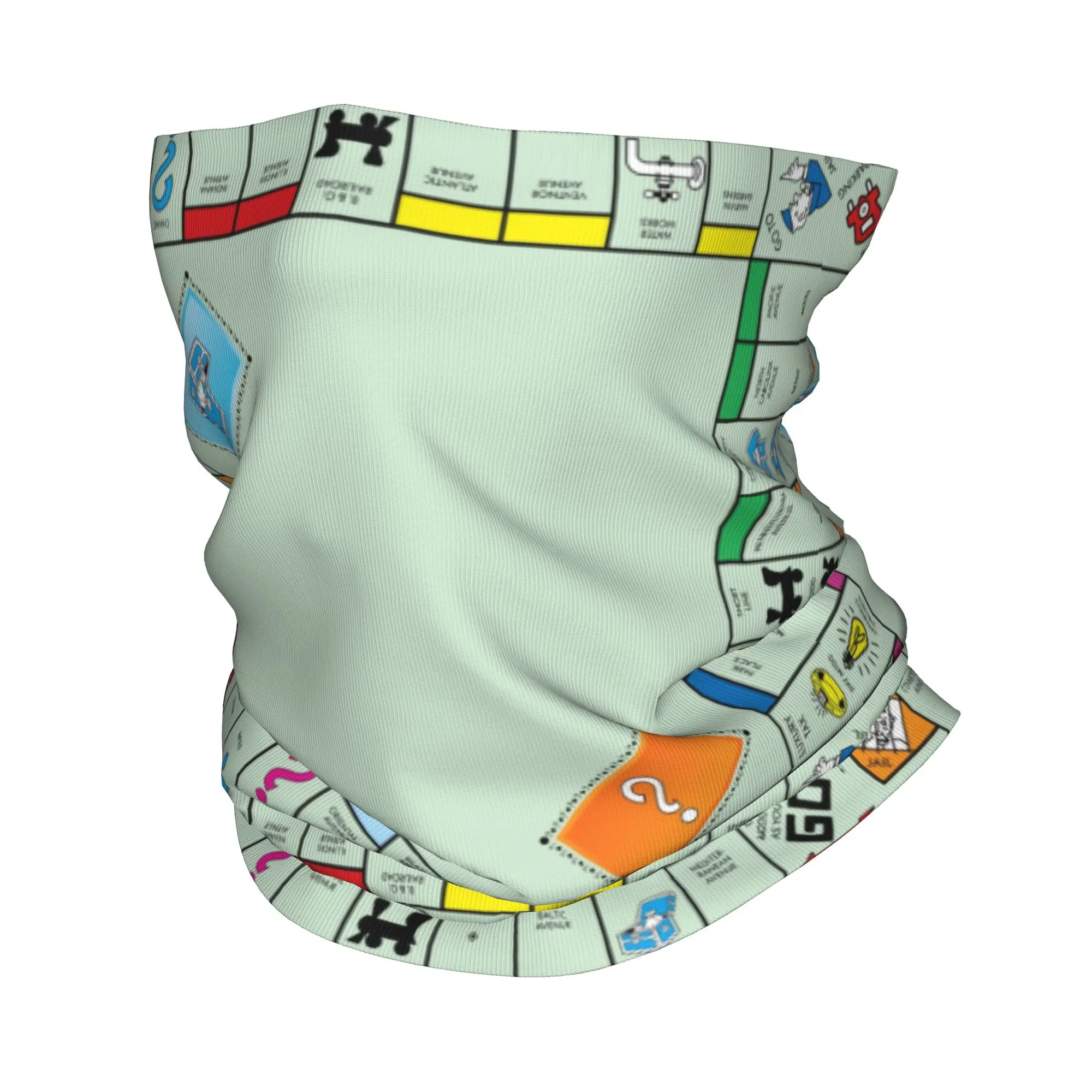 Board Game Youtube - Neues Brettspiel-Monopoly-Motiv Bandana Halswärmer UV-Schutz Gesichtsschal