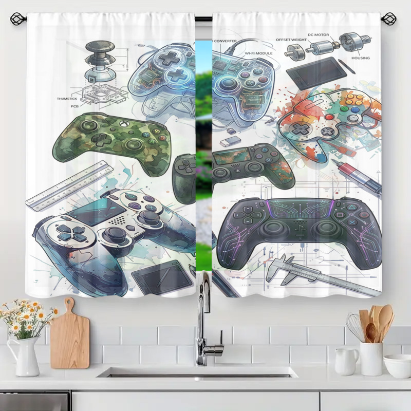 Board Game Youtube - Blueprint Game Controller Schaltplan Vorhangpaneel Gamer-Raumdekoration
