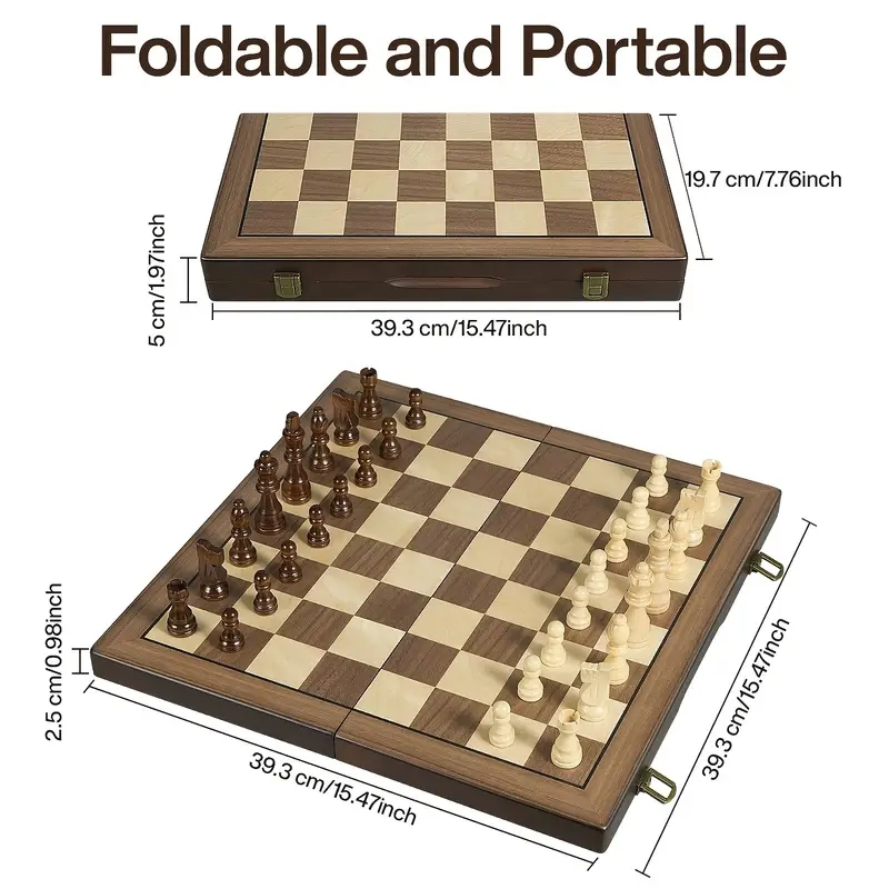 39,3 cm großes magnetisches Sc – Magnetic Travel Chess Bewertung und Preis