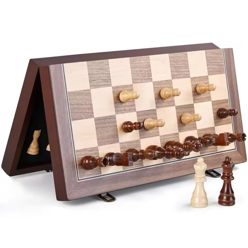 Hölzernes Magnetisches Schachs – Magnetic Travel Chess Bewertung und Preis