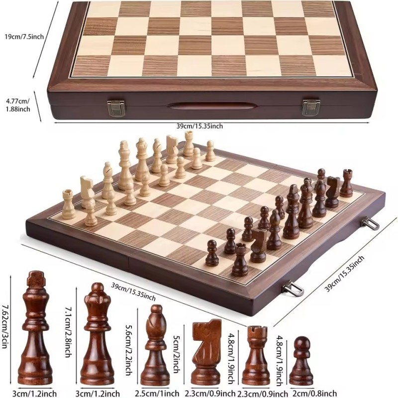 Hölzernes Magnetisches Schachs – Magnetic Travel Chess Bewertung und Preis